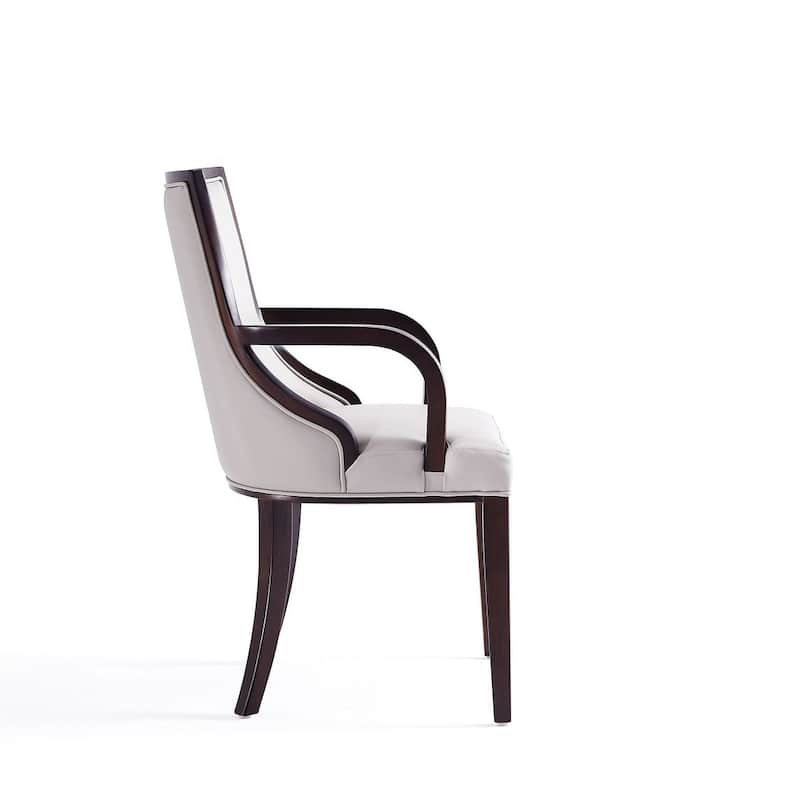 Manhattan Comfort Grand Faux Leather Dining Armchair
