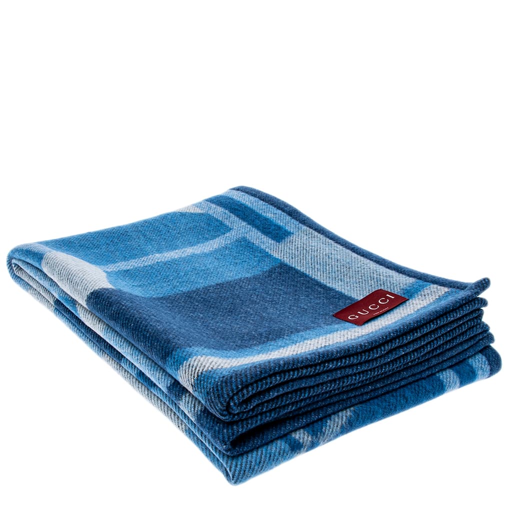 Gucci Wool and Cashmere Jacquard Blanket - 78.75 x 51 in