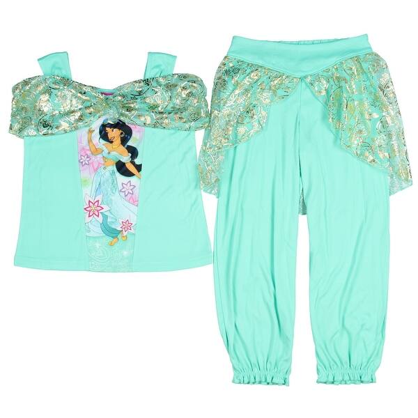 Shop Disney Girls Princess Jasmine Fantasy 2 Piece Pajama Set Overstock 20752017