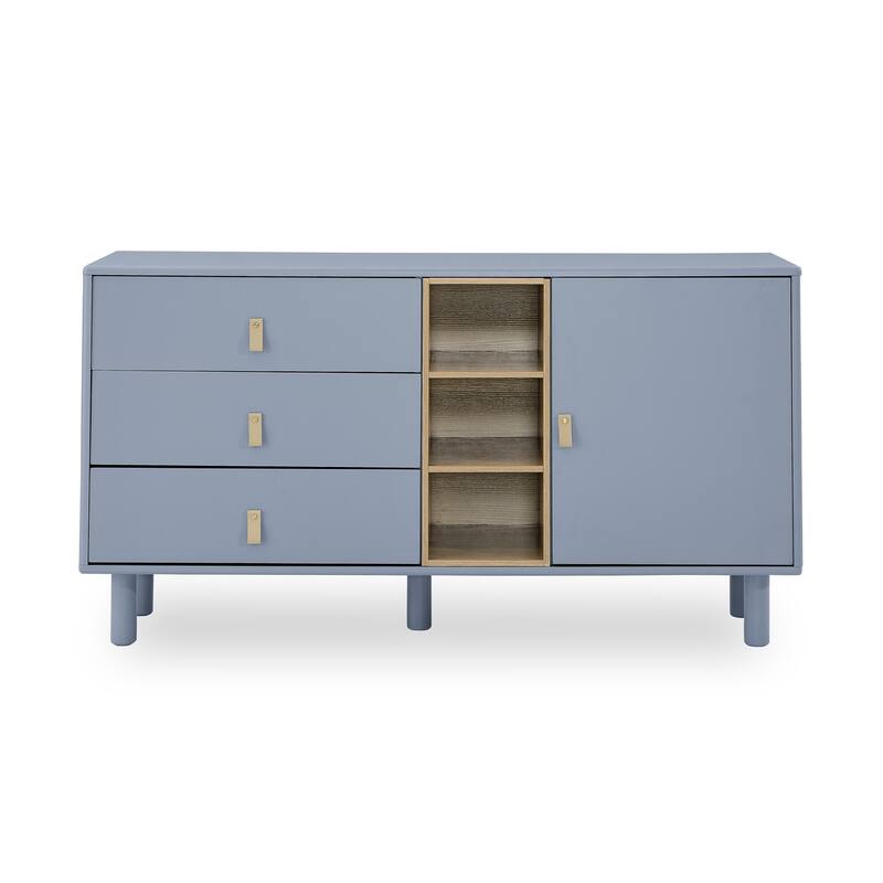 Storage Cabinet with Doors and Drawers