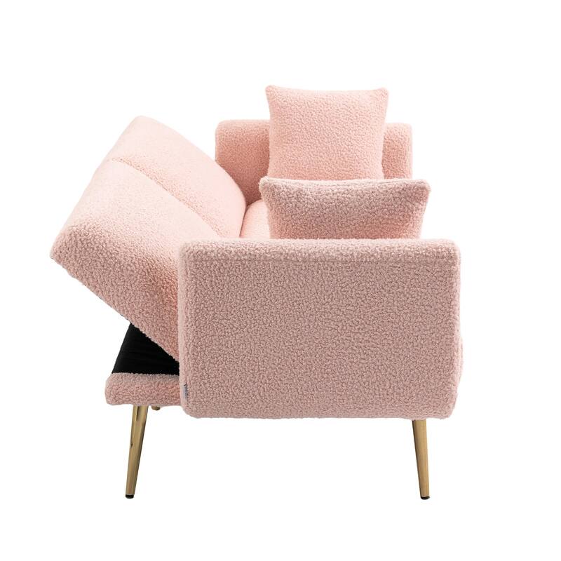 Velvet Sofa , Accent sofa .loveseat sofa with metal feet