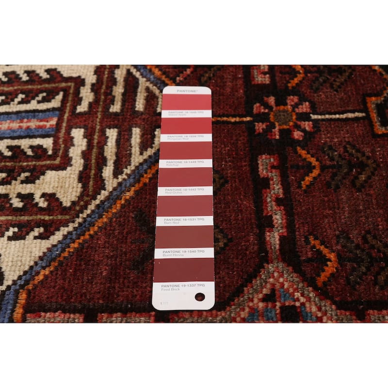 ECARPETGALLERY Hand-knotted Andelz Red Wool Rug - 3'9 x 9'10