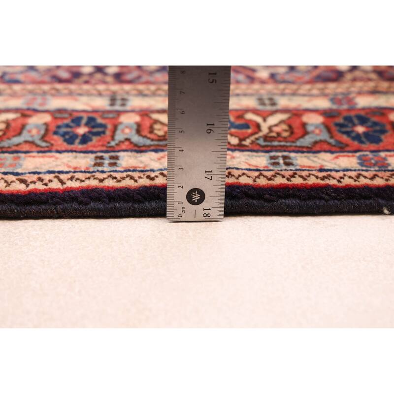 ECARPETGALLERY Hand-knotted Andelz Dark Navy Wool Rug - 3'2 x 9'6