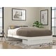preview thumbnail 34 of 74, Colorado Platform Bed with Foot Drawer White - Queen