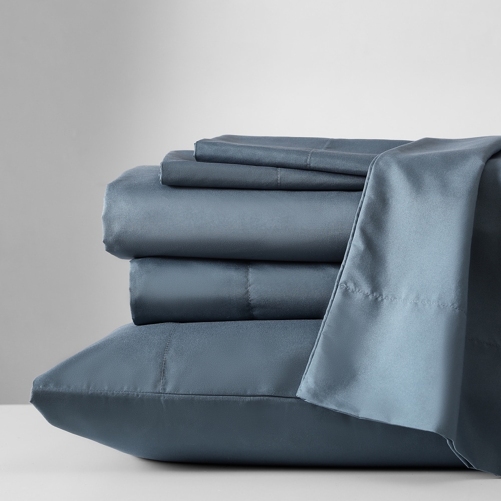 Kenneth Cole Solution Recyled Polyester Solid Bonus Sheet Set