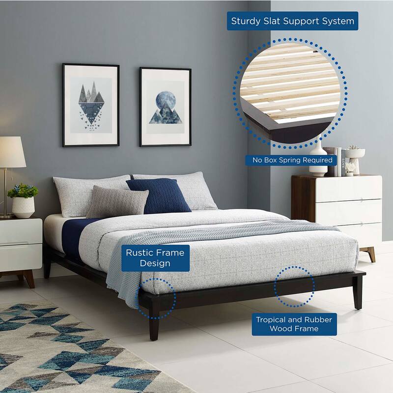 Carson Carrington Roldal Full Wood Platform Bed