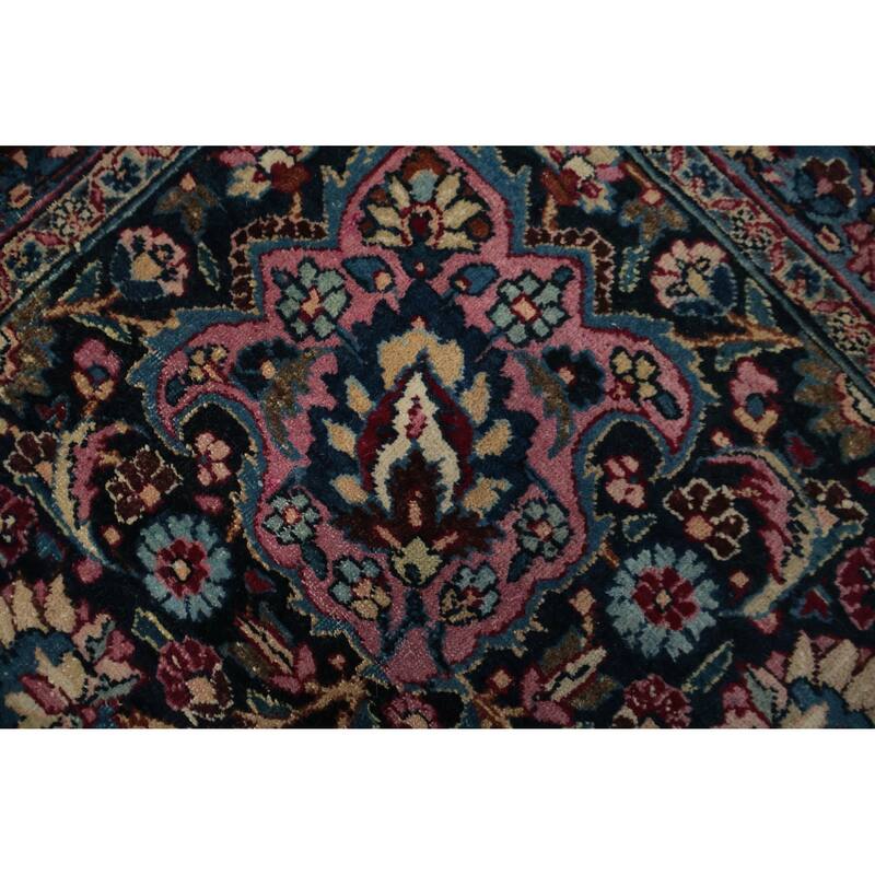 Hand Knotted Oriental 100% Wool Carpet Traditional Floral Red Mashad Area Rug - 15' 6'' X 11' 6''