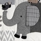 preview thumbnail 3 of 6, Lambs & Ivy Urban Jungle Animals Gray/Brown/White Nursery 4-Piece Baby Crib Bedding Set