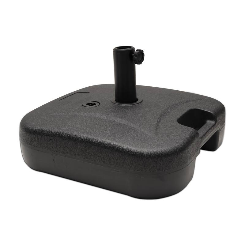 VredHom 53lb Heavy Duty Fillable Umbrella Base - 17.7" L x17.7" W x 14.6" H