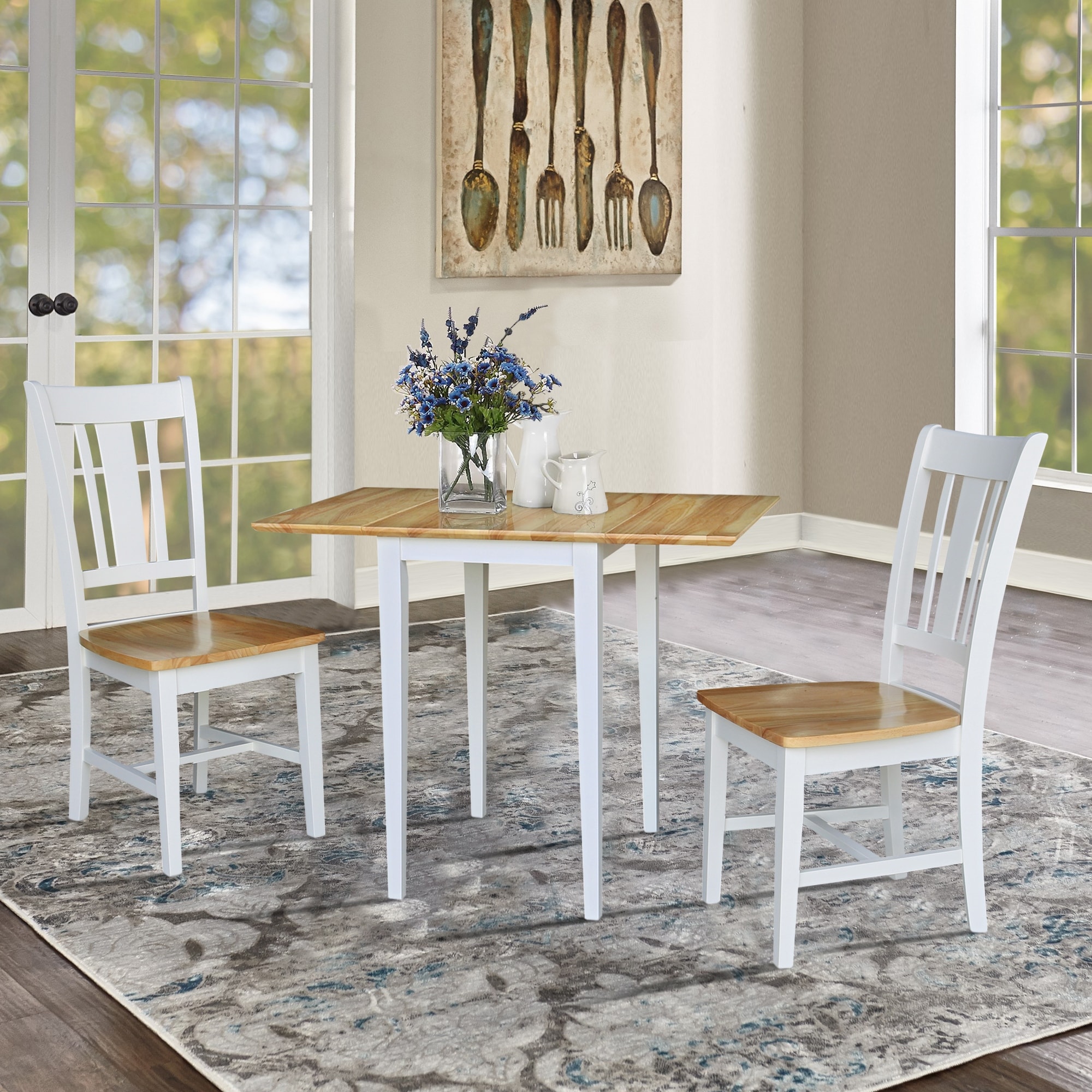 Small drop sale leaf table set