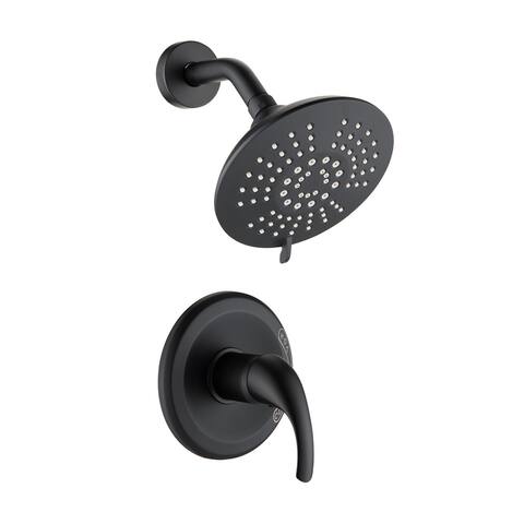 Touch-Clean 5-Spray Shower Head Matte Black