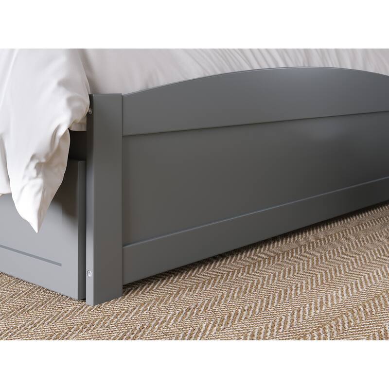 Warren Platform Bed with Footboard and 2 Storage Drawers