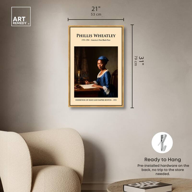 America's First Black Poet Canvas by Art Remedy