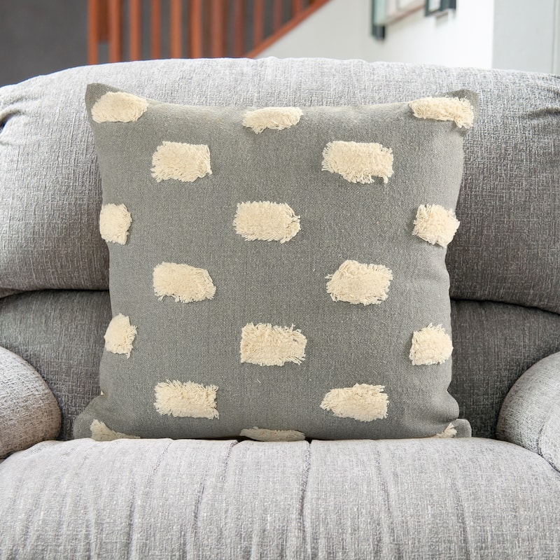 Sevita Zeal Light Pom-pom Cotton Throw Pillow, Set of 2