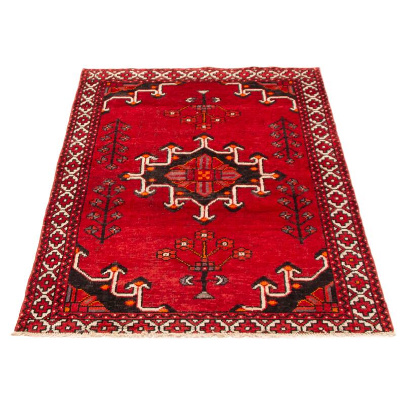 ECARPETGALLERY Hand-knotted Andelz Red Wool Rug - 3'9 x 6'2