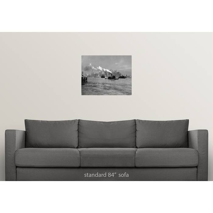 "1930's 1933 Steam Engine Tug Boat And Staten Island Ferry Boats" Poster Print - Multi