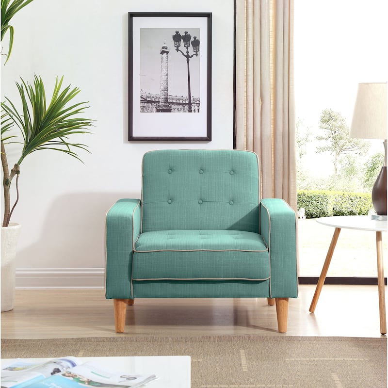 Andrews Fabric Chair Bed - Teal