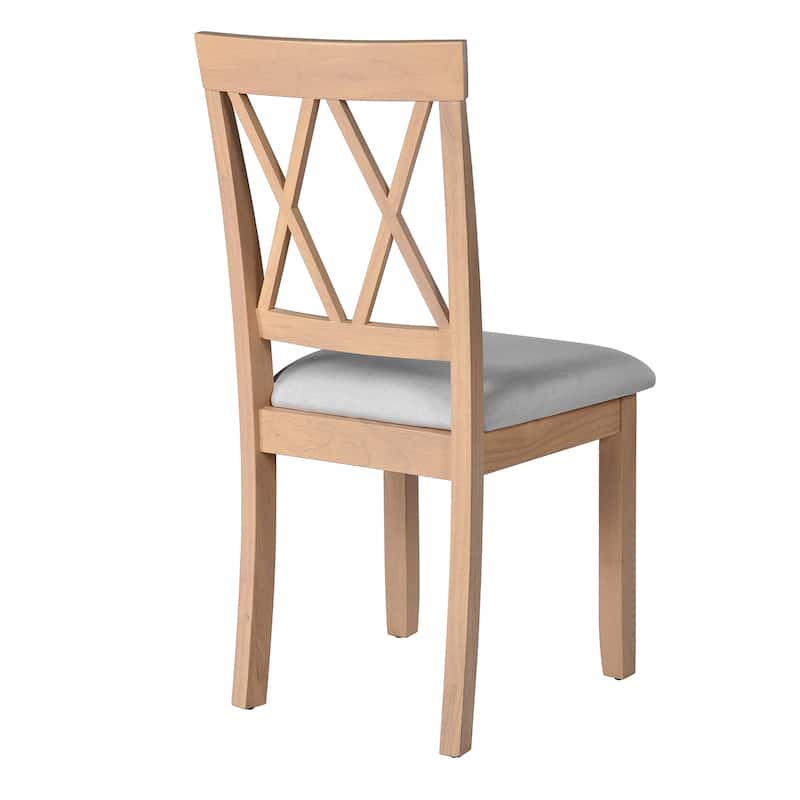 Foldable Dining Table Set, 5 Piece Extendable Dining Set with Drop Leaf Dining Table and 4 Dining Upholstered Chairs