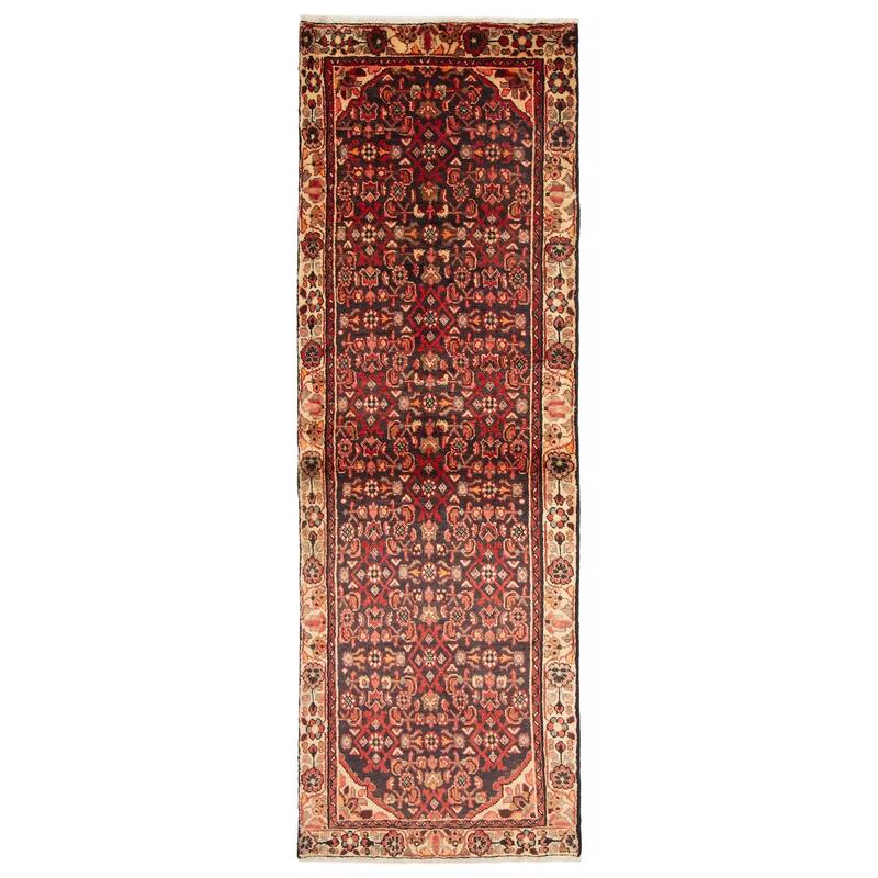ECARPETGALLERY Hand-knotted Andelz Black Wool Rug - 3'1 x 9'4 - Black - 3'1 x 9'4