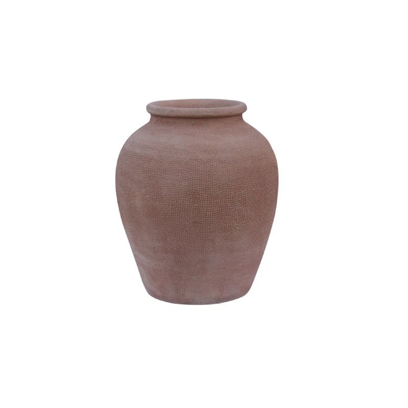 Terracotta Accent Vase - 10.5" - Brown
