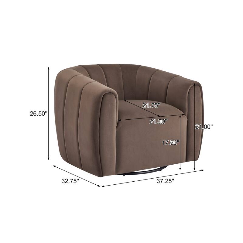 Monroe Indoor Modern Swivel Club Chair by Christopher Knight Home