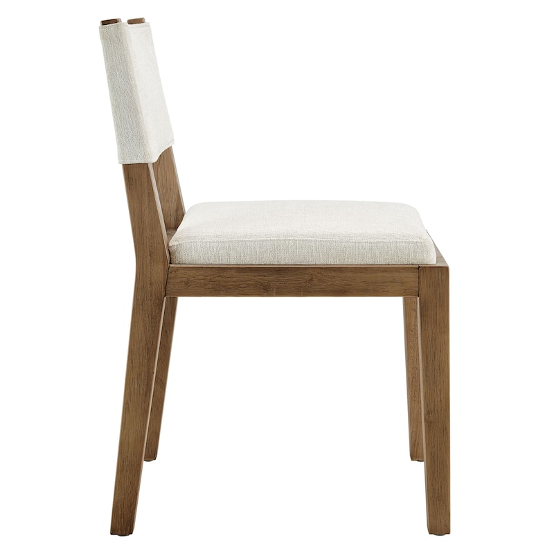 Calder Fabric Upholstered Wood Armless Dining Chair