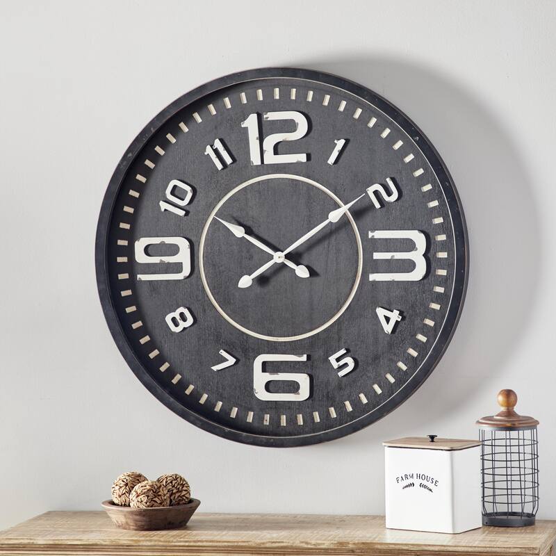 Wooden Decorative Wall Clock -Roche River Decor