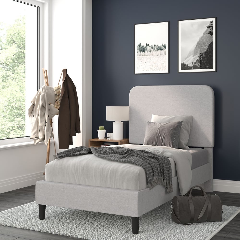 Upholstered Platform Bed with headboard