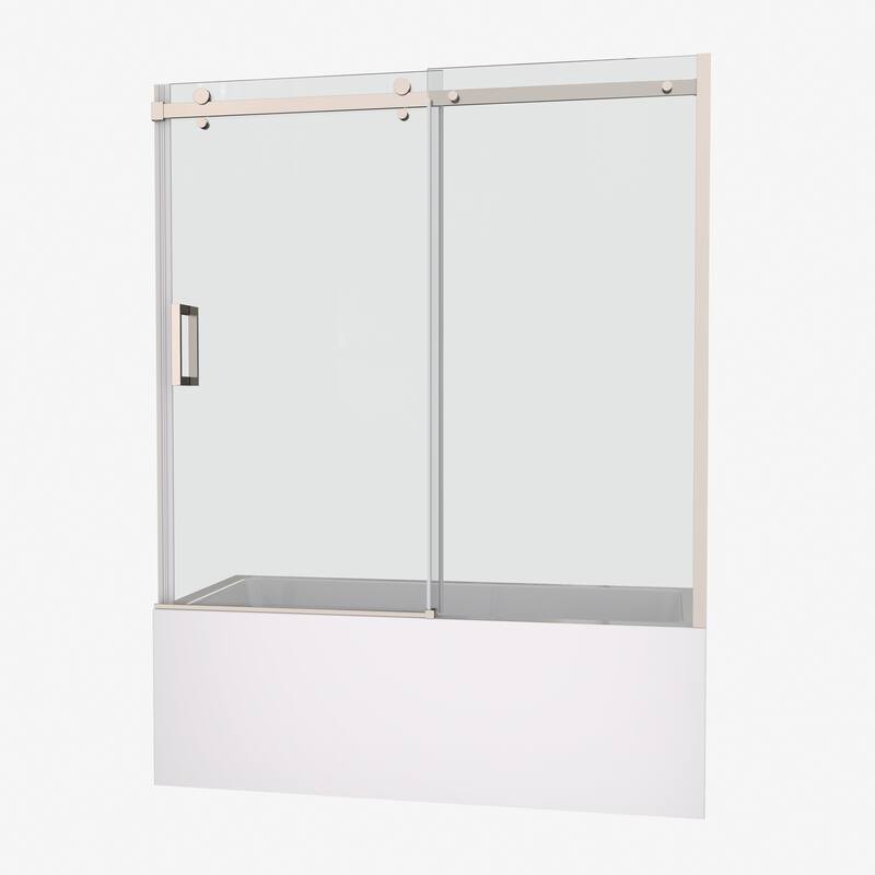 60"W x 58"H Frameless Single Sliding Shower Door - 60'' x 54''