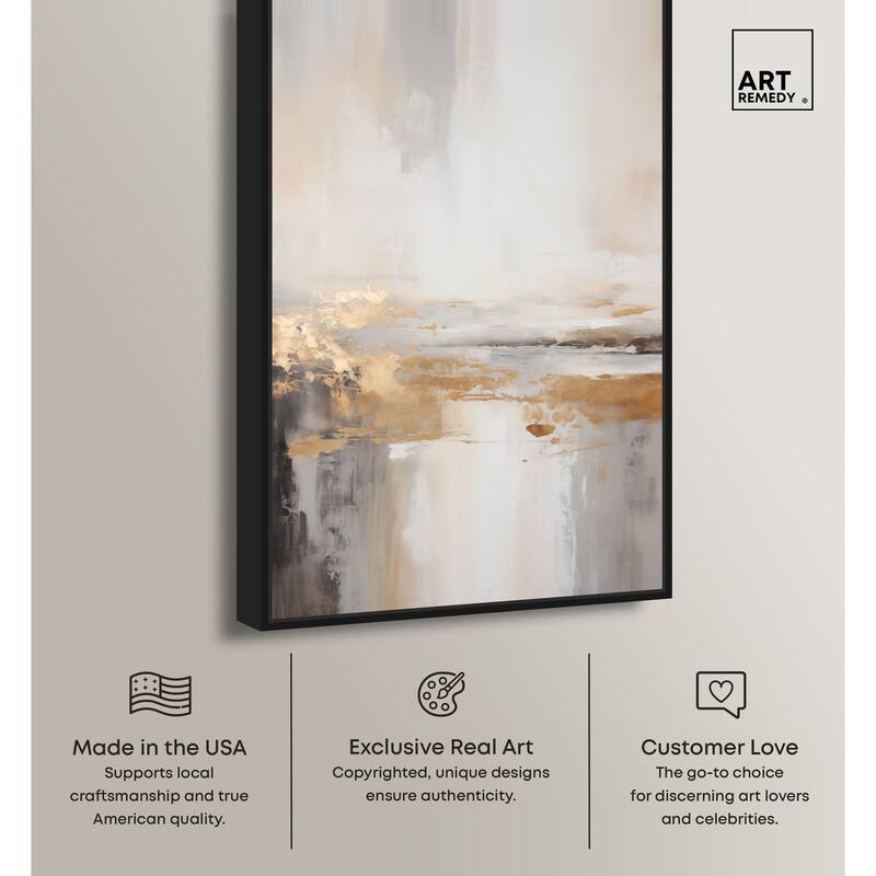Gold Dust I Canvas by Art Remedy