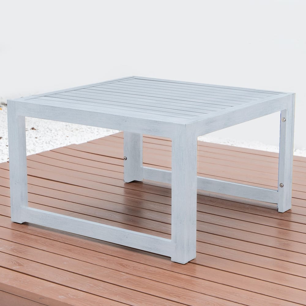 Chelsea All-Weather Aluminum Frame Patio Side Table Rust Resistant for Home and Garden