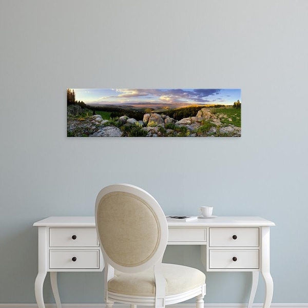 Easy Art Prints Panoramic Images's 'Sunset Madison River Valley Big Sky Country MT' Premium Canvas Art