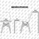 preview thumbnail 3 of 25, Kids Table and Chair Set Modern Toddler Furniture with Round Table and Armless Chairs Eiffel Wooden Legs Dining or Playroom Use