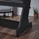 preview thumbnail 5 of 5, Black and White Gaming Desk with Drawers and Storage Compartment, Modern Computer Desk with Shelf