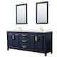 Option Dark Blue / White Quartz Top / Brushed Gold