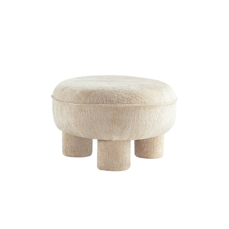 Manhattan Comfort Tribeca Chenille Accent Ottoman