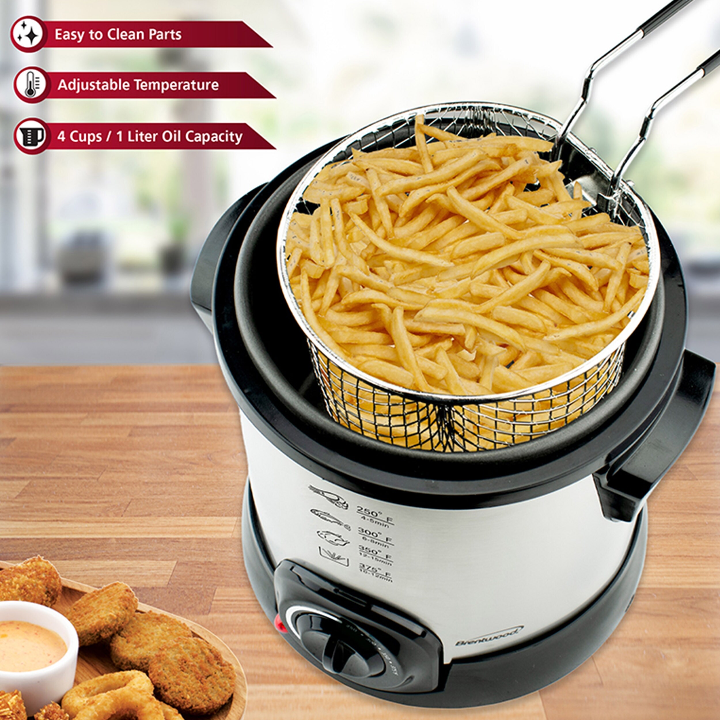 Cuisinart Compact Deep Fryer CDF-100P1 Brushed Stainless