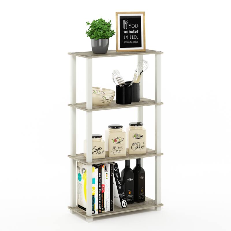Furinno Turn-S-tube 4-tier Multipurpose Bookshelf