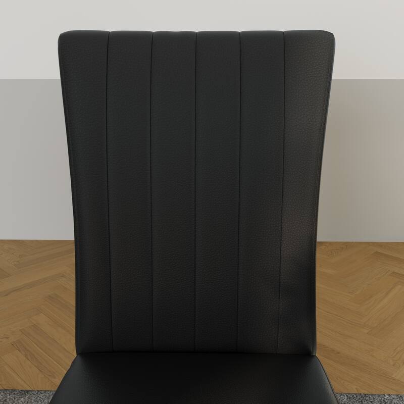 Luxury Dining Table Set with PU Leather Dining Chairs
