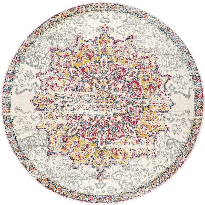 Nuloom Vintage Persian Medallion Faded Area Rug