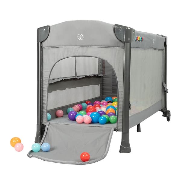 slide 2 of 10, Baby Bedside Sleeper Baby Bedding Set with Mattress Grey