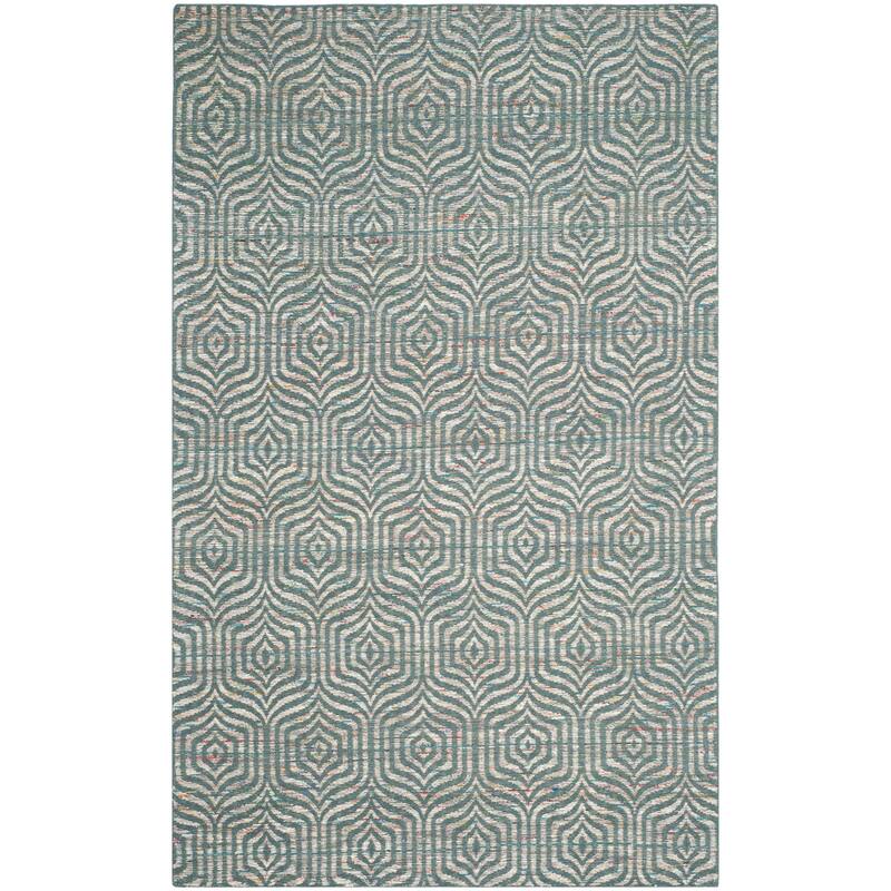 SAFAVIEH Handmade Straw Patch Chanel Modern Wool Rug