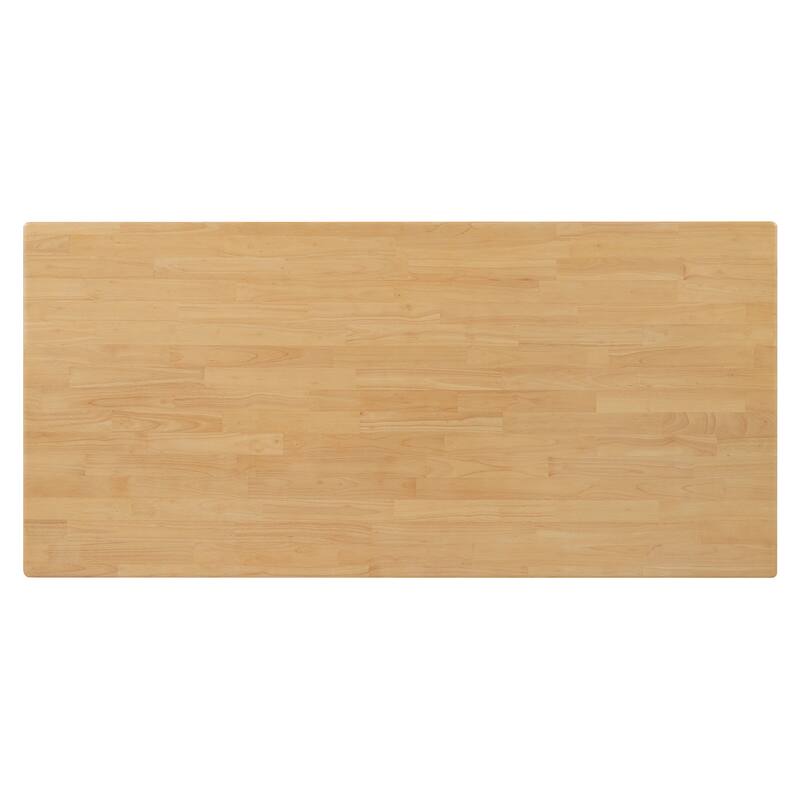 Christopher Knight Home - Modern 7-Piece Wooden Dining Table Set with Fabric Upholstered Windsor Dining Chairs