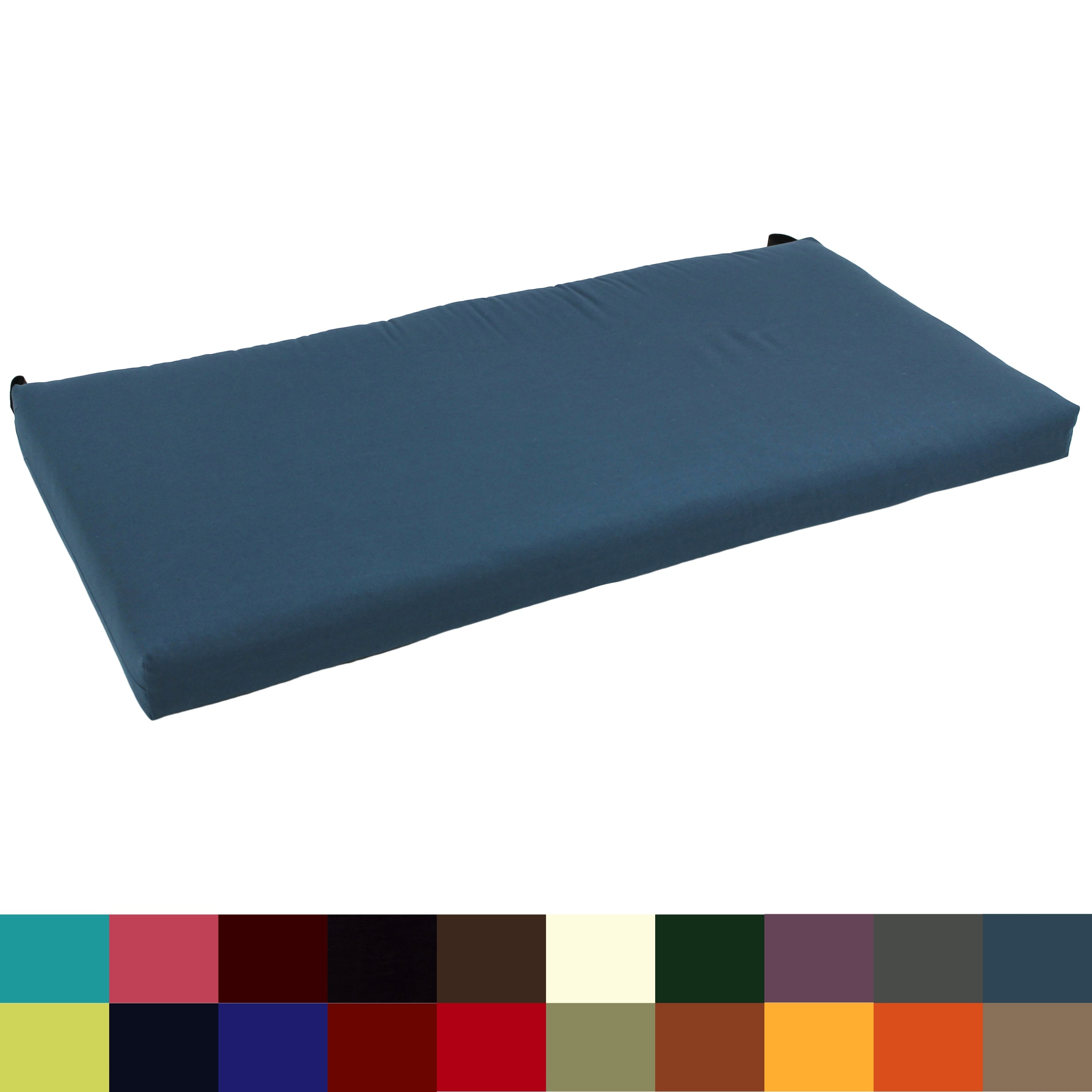 Twill Indoor Bench/Loveseat Cushion (40-, 42-, or 45-inches wide)
