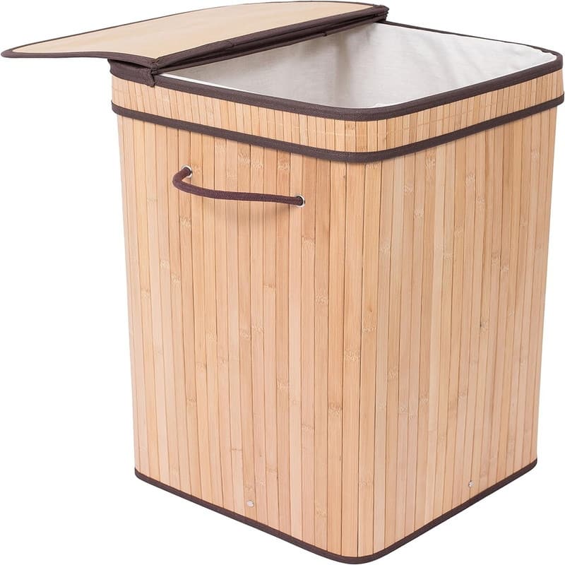 Laundry Hamper with Lid - 15"L x 15"W x 24.5"H