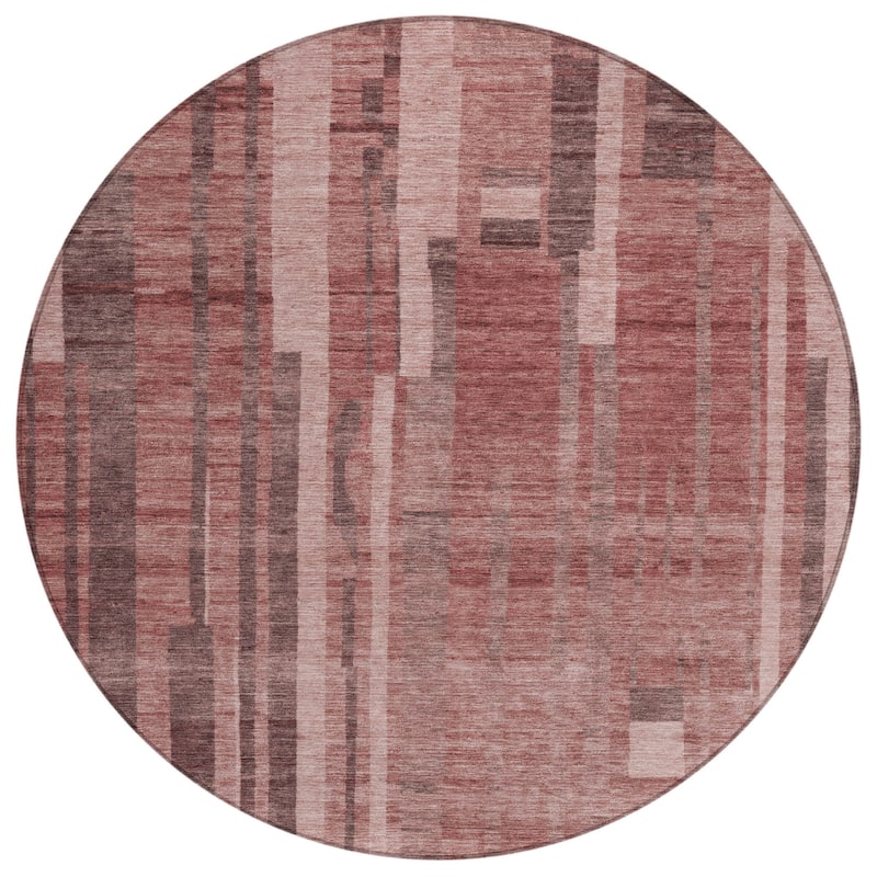HomeRoots Striped Transitional Rectangle Outdoor Rug