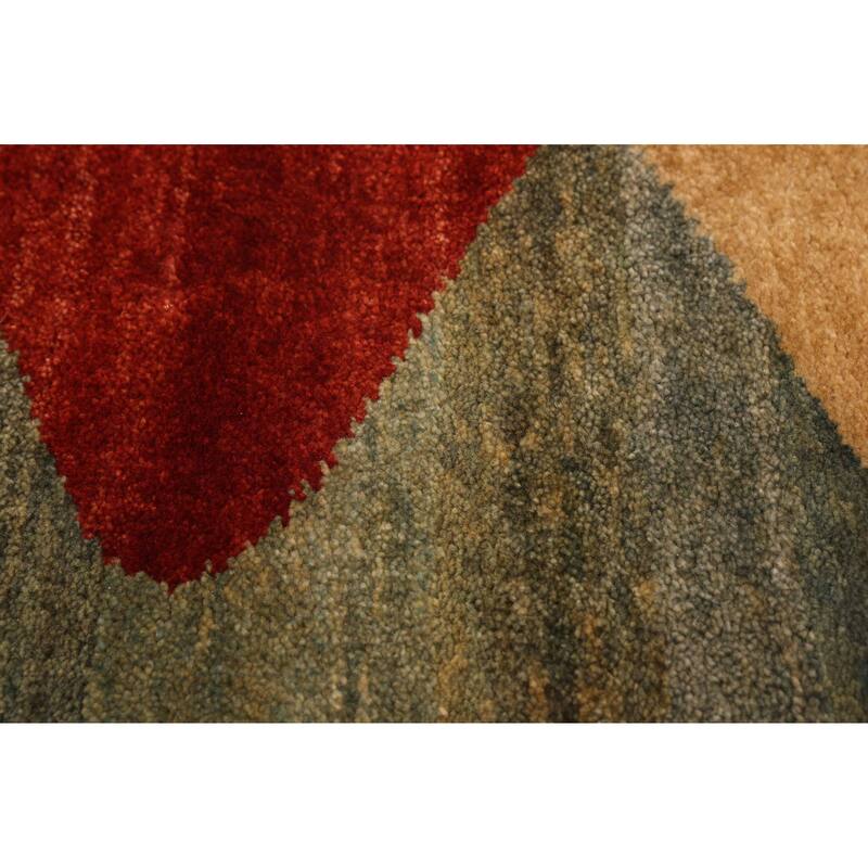 ECARPETGALLERY Hand-knotted Peshawar Ziegler Green Wool Rug - 5'1 x 6'11