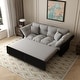 preview thumbnail 2 of 12, 74.8" Queen Pull Out Sofa Bed with Tufted Design and 2 Pillows