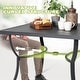 preview thumbnail 13 of 16, Outdoor Patio Aluminum Dining Set with Cushions, Black and Beige