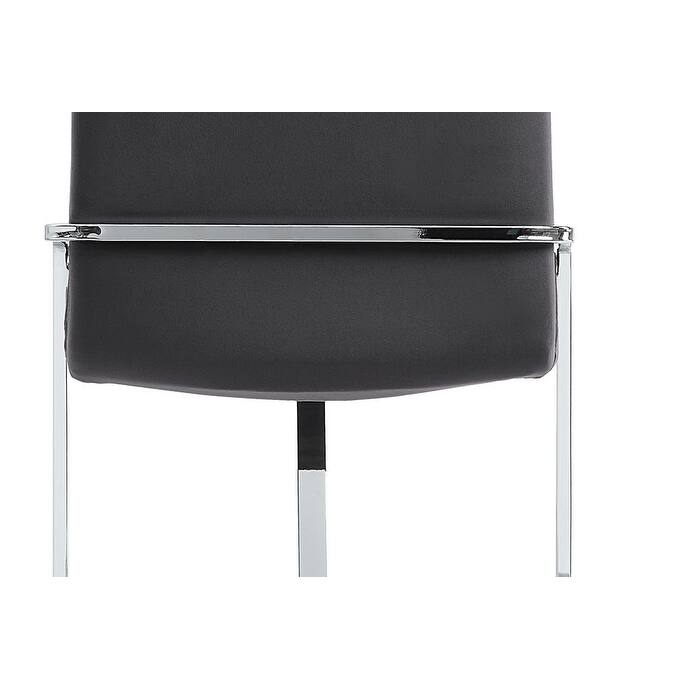 Zlatan Gray Velvet & Chrome Finish Side Chair (Set of 2)